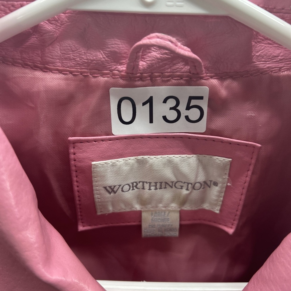 Worthington Jacket Coat Women's Casual Large Pink Lined Lightweight Fairy Casual - Picture 16 of 16